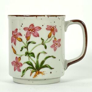 Hearthside Buffet Ware Japan Floral Speckle Glaze Stoneware Coffee Mug NO. 551